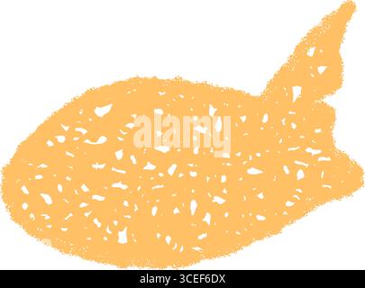 Crayon Squiggle Speech Bubble Sketch Stock Vector