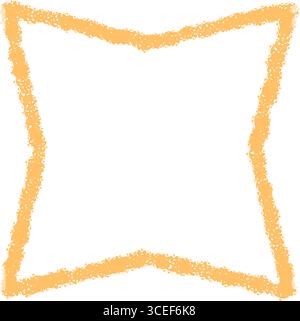 Starburst Outline With Crayon Magic Shine Stock Vector