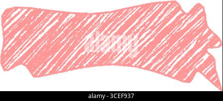 Diagonal Chalk Squiggle Speech Bubble Sketch Stock Vector