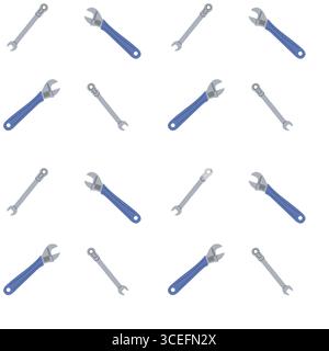 Diverse collection of tools arranged in a pattern on a light background for design inspiration Stock Vector