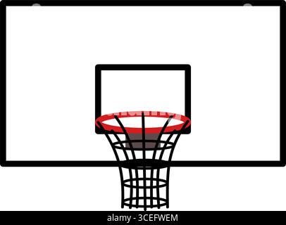 Basketball hoop sport equipment vector illustration Stock Vector