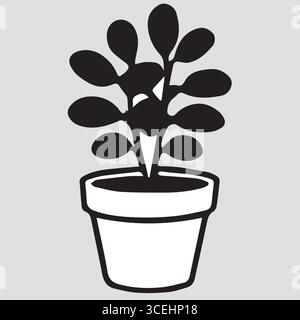 The Red and White Plant Stock Vector