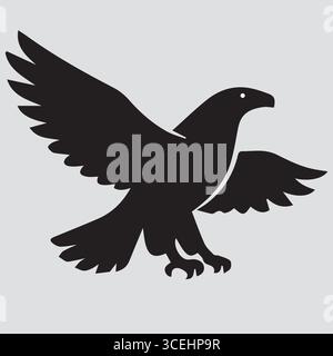 Eagle Fly in the Sky Stock Vector