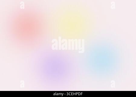 bright abstract background in pastel colors with blurred circles and light noise. Soft light spots create an airy and modern mood. Stock Photo