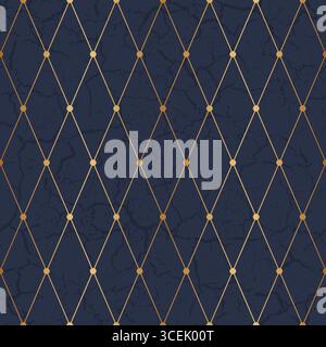 Geometric gold seamless pattern. Golden geometry background for design prints. Elegant abstract diamond repeat texture. Repeated elegant stripe paper Stock Vector