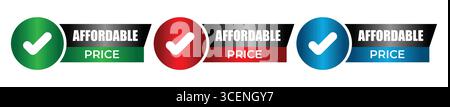 Affordable Price Vector Illustration Stock Vector
