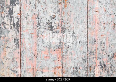 White grey wooden texture. Worn surface grunge white wood background. Stock Photo