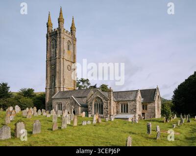 St Pancras' Church, Widecombe in the Moor, Dartmoor Devon England UK Stock Photo