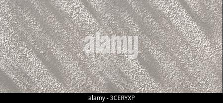 Diagonal light beams illuminating textured gray wall, creating abstract pattern of light and shadow Stock Photo