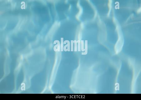 sun reflections on a pool Stock Photo