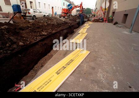 data cables for online communication, telecommunications technology and digital infrastructure data cables for online communication Stock Photo