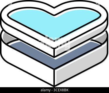 custom shaped box cardboard packaging glyph icon vector illustration ...