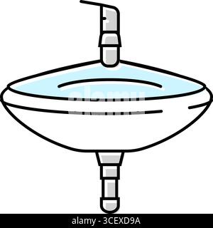 corner sink color icon vector illustration Stock Vector Image & Art - Alamy