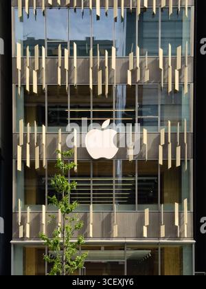 Apple Ginza. Apple Store in Ginza, the upscale shopping district of Tokyo, Japan. Stock Photo
