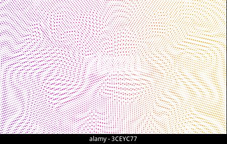 Vector Halftone twisted grunge pattern Texture. Abstract design Background Stock Vector