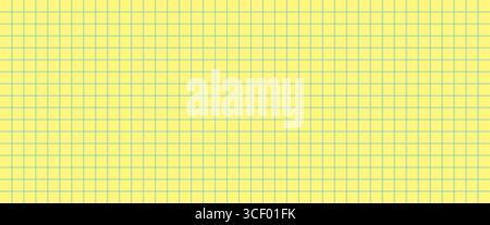 Paper notebook grid. Graph school pattern. Math empty sheet vector template square table. Stock Vector