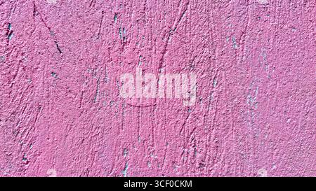 close up of pink concrete wall texture Stock Photo