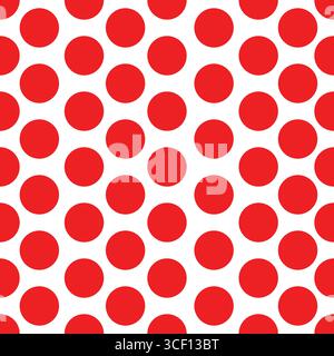 Polka dots seamless pattern design Stock Vector