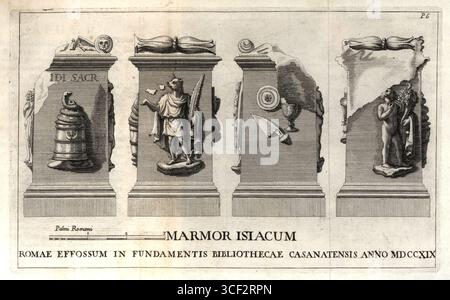 A museum exhibit dedicated to the history of the roman empire Stock ...