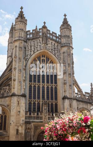 England, Somerset, Bath, Bath Abbey Stock Photo