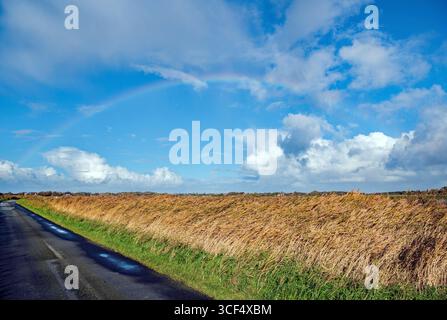 Rainbow over Sylt Stock Photo
