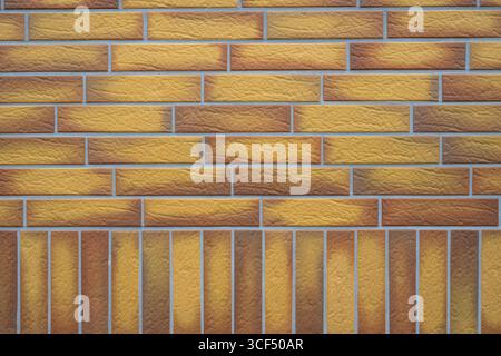 Wallpaper, clinker, yellow, brown Stock Photo