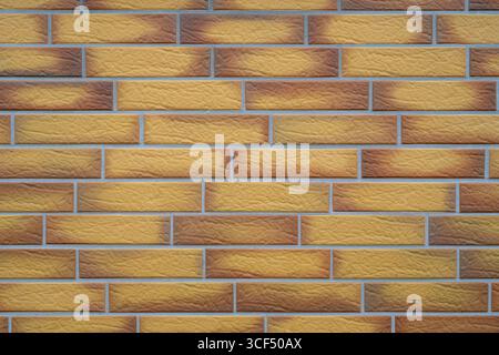 Wallpaper, clinker, yellow, brown Stock Photo