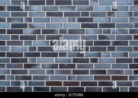 Wallpaper, area with clinker, blue-black Stock Photo