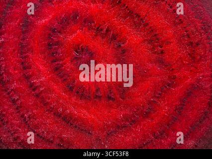 Close up of abstract texture of a raw Beetroot. Stock Photo