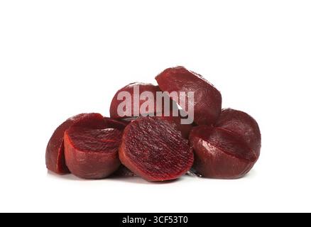 Raw Beetroot closeup isolated on white background Stock Photo