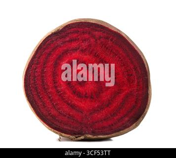Raw Beetroot closeup isolated on white background Stock Photo