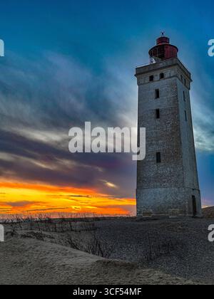 sunset at the Rubjerg Knude lighthouse near Lønstrup, Danmark; Rubjerg