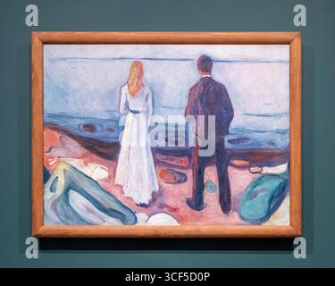 Edvard Munch - Two Human Beings (The Lonely Ones) (1905 Stock Photo - Alamy