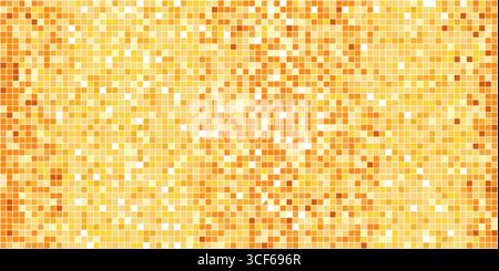 Disco golden mosaic. Background foil metallic texture. Mirror party mosaic gray shiny sparkle, glam pattern texture. Gold night club retro wall floor. Vector illustration Stock Vector