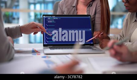 Multiracial Team Of Programmers Developing Software In Diverse Office Stock Photo