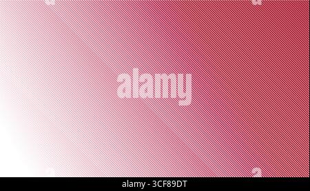 Diagonal stripes line pattern gradient background in Deep Red. Stock Vector
