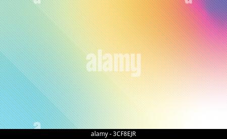 Trendy geometric Vibrant Gradient Mesh with Diagonal Lines. Stock Vector