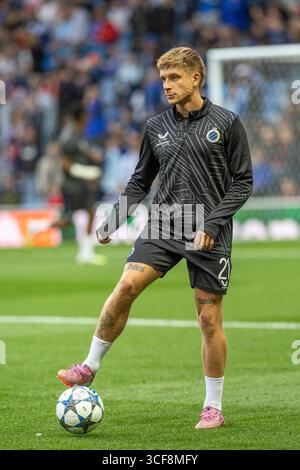 MICHAL SKORAS,  professional football player, currently playing for FC Club Brugge, a Belgian Premier football club Image taken during an exercising a Stock Photo