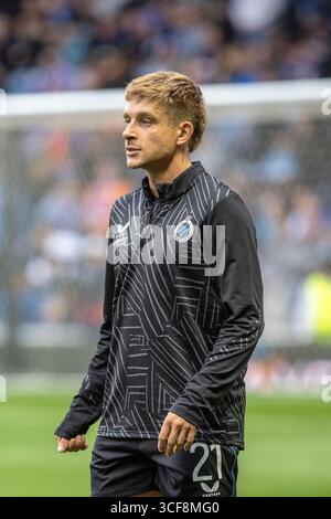 MICHAL SKORAS,  professional football player, currently playing for FC Club Brugge, a Belgian Premier football club Image taken during an exercising a Stock Photo