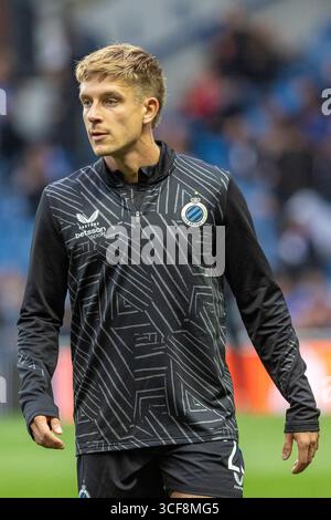 MICHAL SKORAS,  professional football player, currently playing for FC Club Brugge, a Belgian Premier football club Image taken during an exercising a Stock Photo