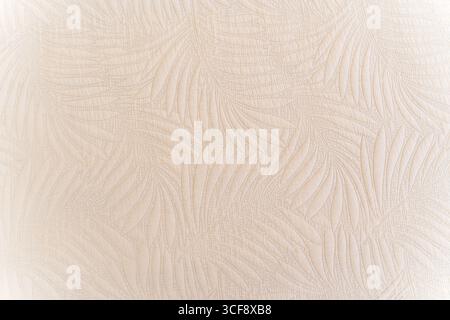 A white background with a pattern of leaves. The leaves are small and scattered throughout the background Stock Photo