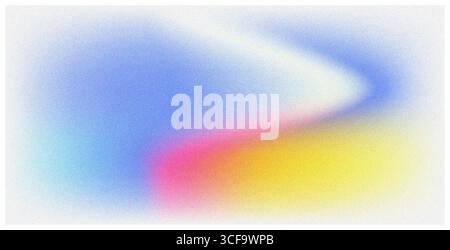 A serene, abstract wave of pastel colors—blue, pink, yellow, and purple—swirls across the canvas, forming a dreamy, ethereal composition with a grainy Stock Vector