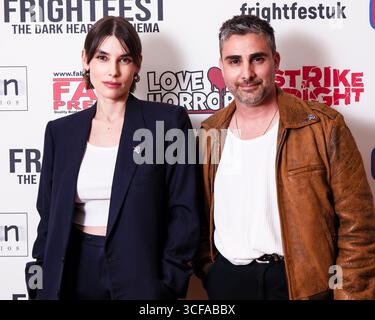Angie Simms and Tommy Savas at the UK Premiere of Cognaitive during