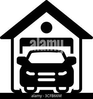 Icon for garage, parking Stock Vector