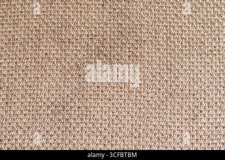 Woven burlap texture, with brown background. Stock Photo