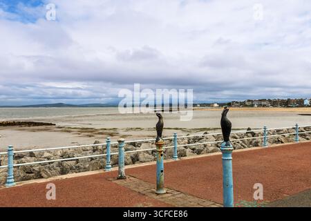 Low tide at Morecambe Bay in north-west England. Stock Photo