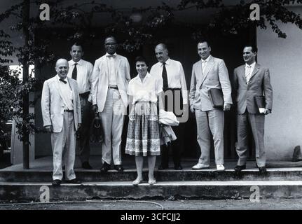 Seven tropical disease scientists, c1920s. Stock Photo
