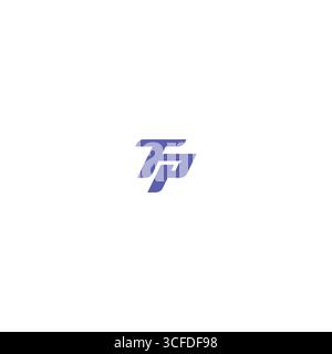 TP logo icon flat vector design Stock Vector