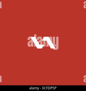 Letter VA logo icon flat vector design Stock Vector