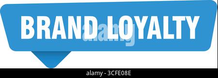 brand loyalty blue sign isolated on transpatent background. brand loyalty sticker Stock Vector